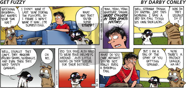 Get Fuzzy on Sunday May 1, 2005 Comic Strip