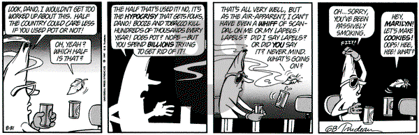 Doonesbury on Saturday August 31, 1991 Comic Strip