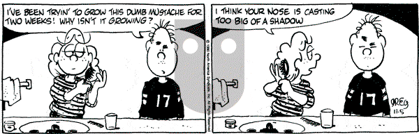 Luann on Monday November 5, 1990 Comic Strip