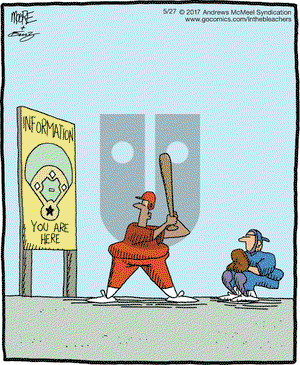 In the Bleachers on Saturday May 27, 2017 Comic Strip
