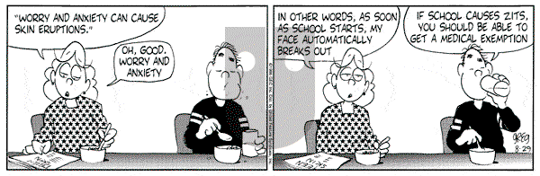 Luann on Thursday August 29, 1996 Comic Strip