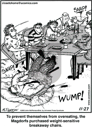 Close to Home on Thursday November 27, 2003 Comic Strip