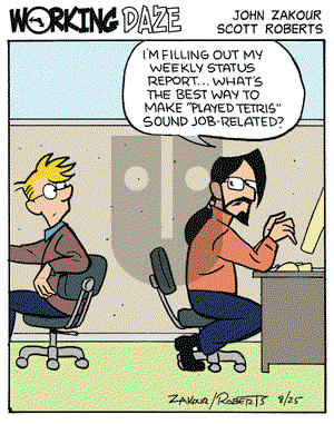 Working Daze on Monday August 25, 2008 Comic Strip