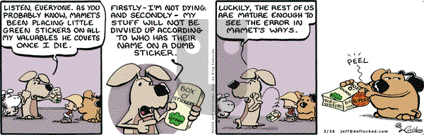 DeFlocked on Thursday March 26, 2009 Comic Strip