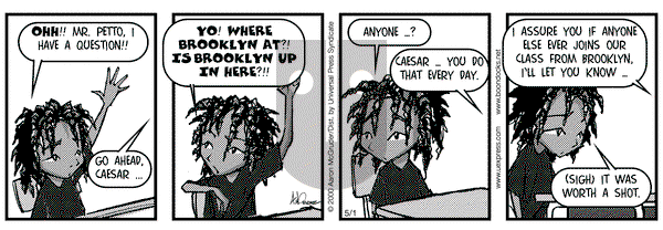 The Boondocks on Monday May 1, 2000 Comic Strip