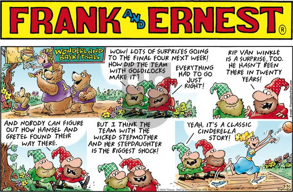 Frank and Ernest on Sunday March 30, 2014 Comic Strip