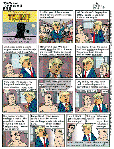 Tom the Dancing Bug on Monday July 10, 2017 Comic Strip