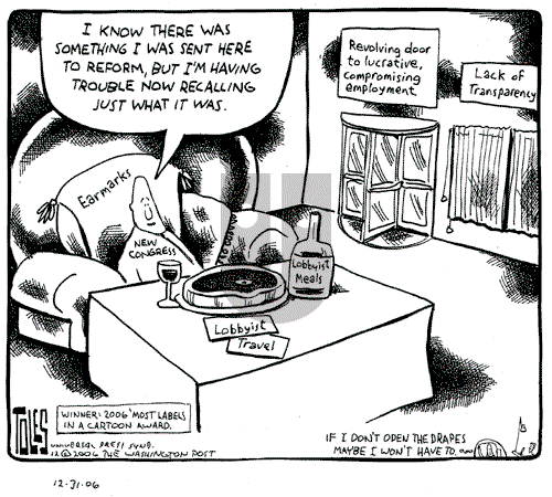 Tom Toles - Sunday December 31, 2006 Comic Strip