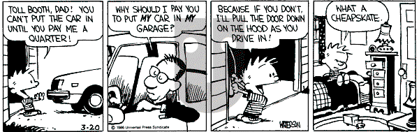 Calvin and Hobbes - Thursday March 20, 1986 Comic Strip