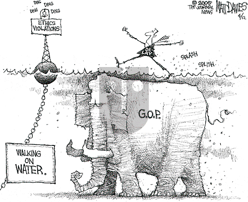 Matt Davies on Monday April 11, 2005 Comic Strip