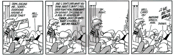 Doonesbury on Friday April 19, 1985 Comic Strip