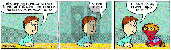 Garfield on Saturday June 4, 1983 Comic Strip