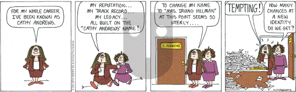 Cathy Classics - Wednesday March 23, 2005 Comic Strip