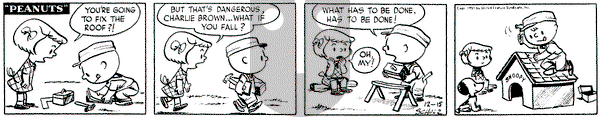 Peanuts on Saturday December 15, 1951 Comic Strip