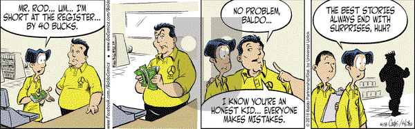 Baldo on Friday April 8, 2016 Comic Strip