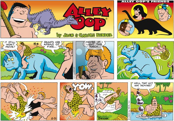 Alley Oop on Sunday August 31, 2003 Comic Strip