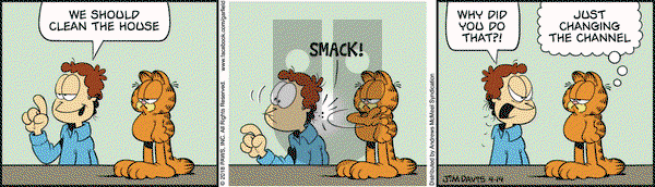 Garfield on Saturday April 14, 2018 Comic Strip