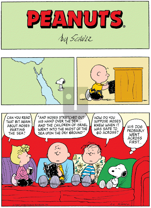 Peanuts - Sunday March 2, 1997 Comic Strip