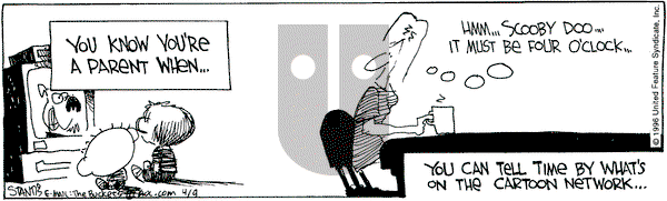 The Buckets on Tuesday April 9, 1996 Comic Strip