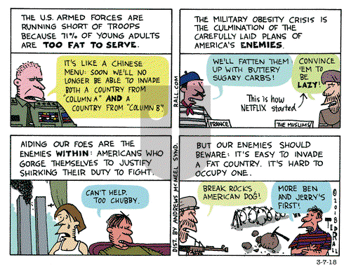 Ted Rall on Wednesday March 7, 2018 Comic Strip