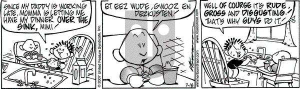 Rose is Rose on Wednesday July 18, 2007 Comic Strip
