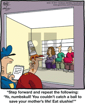 In the Bleachers on Saturday September 23, 2017 Comic Strip