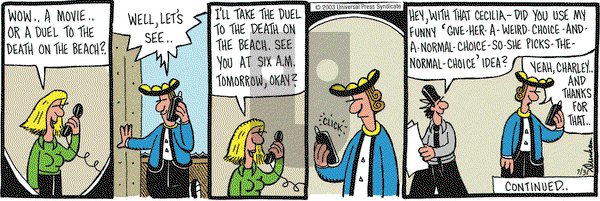 Overboard on Thursday July 31, 2003 Comic Strip