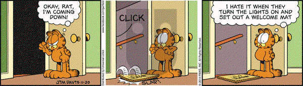 Garfield on Thursday November 20, 2014 Comic Strip