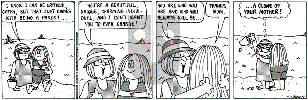 Cathy Classics on Friday September 3, 1993 Comic Strip