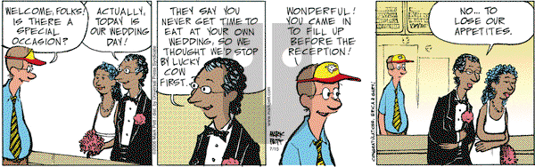 Lucky Cow on Saturday July 15, 2006 Comic Strip