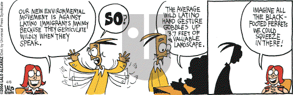 La Cucaracha on Tuesday April 6, 2004 Comic Strip