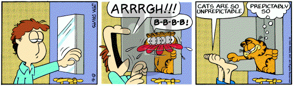 Garfield on Saturday August 6, 1983 Comic Strip
