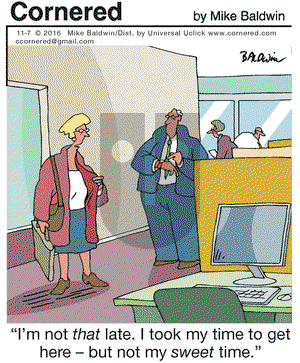 Cornered on Monday November 7, 2016 Comic Strip