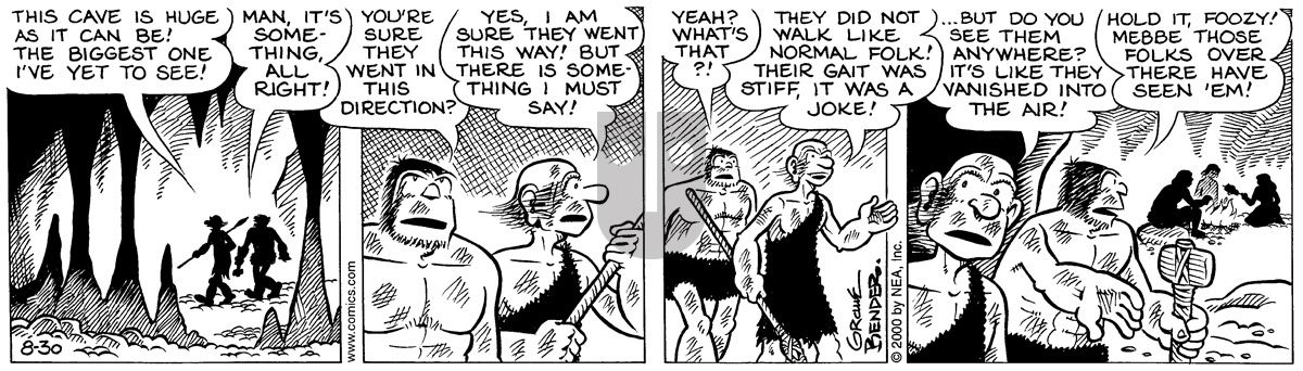 Alley Oop - Wednesday August 30, 2000 Comic Strip