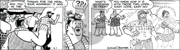 Alley Oop on Thursday February 1, 2001 Comic Strip