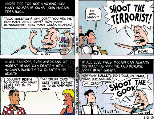Ted Rall on Saturday August 23, 2008 Comic Strip