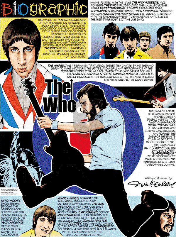 Biographic on Sunday August 19, 2007 Comic Strip