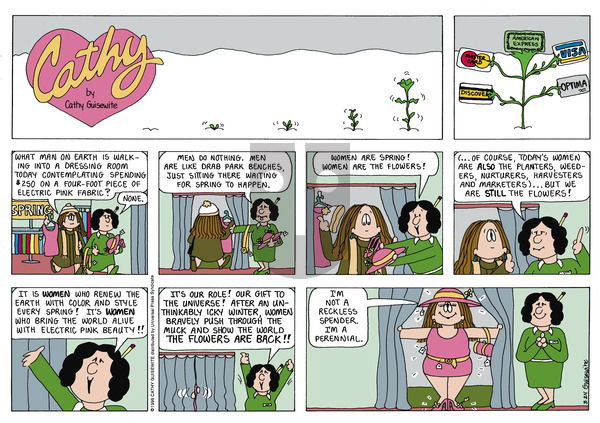 Cathy Classics on Sunday March 24, 1996 Comic Strip