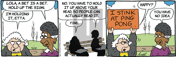 Lola on Wednesday March 18, 2015 Comic Strip