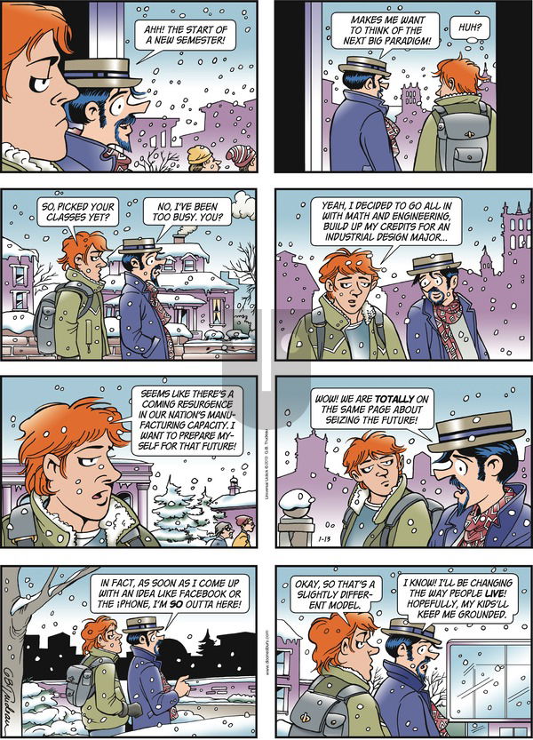 Doonesbury on Sunday January 13, 2013 Comic Strip