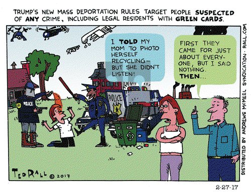 Ted Rall on Monday February 27, 2017 Comic Strip