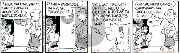 Drabble on Tuesday December 10, 2002 Comic Strip