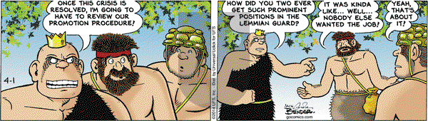 Alley Oop on Tuesday April 1, 2014 Comic Strip
