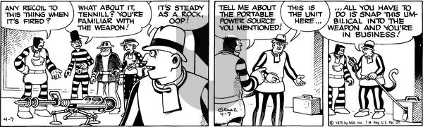 Alley Oop on Monday April 7, 1975 Comic Strip