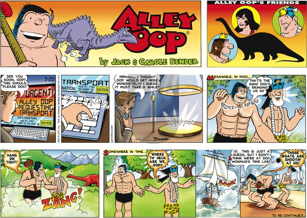 Alley Oop on Sunday March 25, 2018 Comic Strip