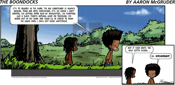 The Boondocks on Sunday April 6, 2025 Comic Strip