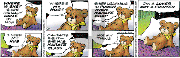 Nancy on Monday April 21, 2008 Comic Strip