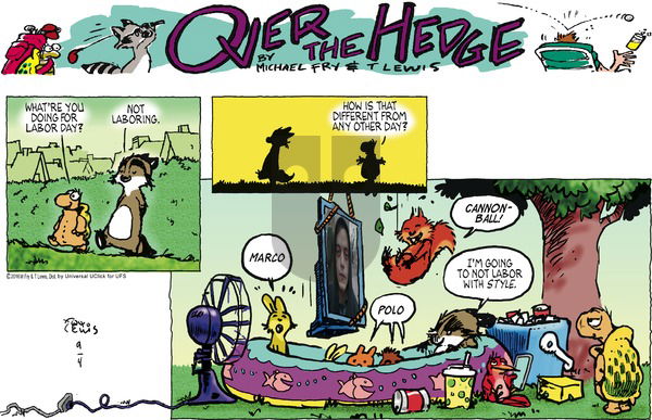 Over the Hedge on Sunday September 4, 2016 Comic Strip