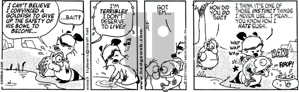 Over the Hedge on Saturday June 9, 2001 Comic Strip