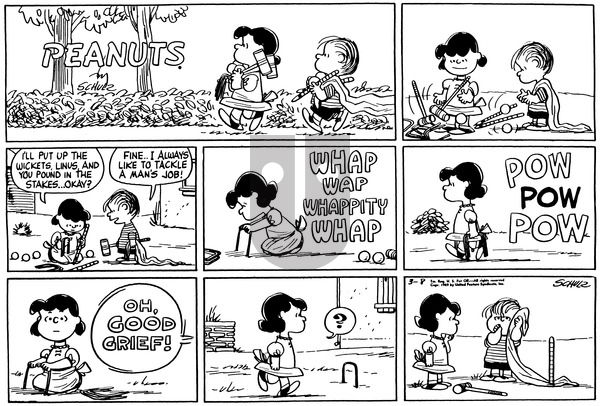 Peanuts on Sunday March 8, 1959 Comic Strip
